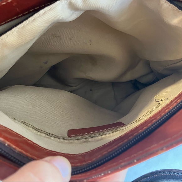 Florence BROWN GENUINE LEATHER SHOULDER BAG CONVERTIBLE BACKPACK‎ PURSE Zip - Picture 6 of 8